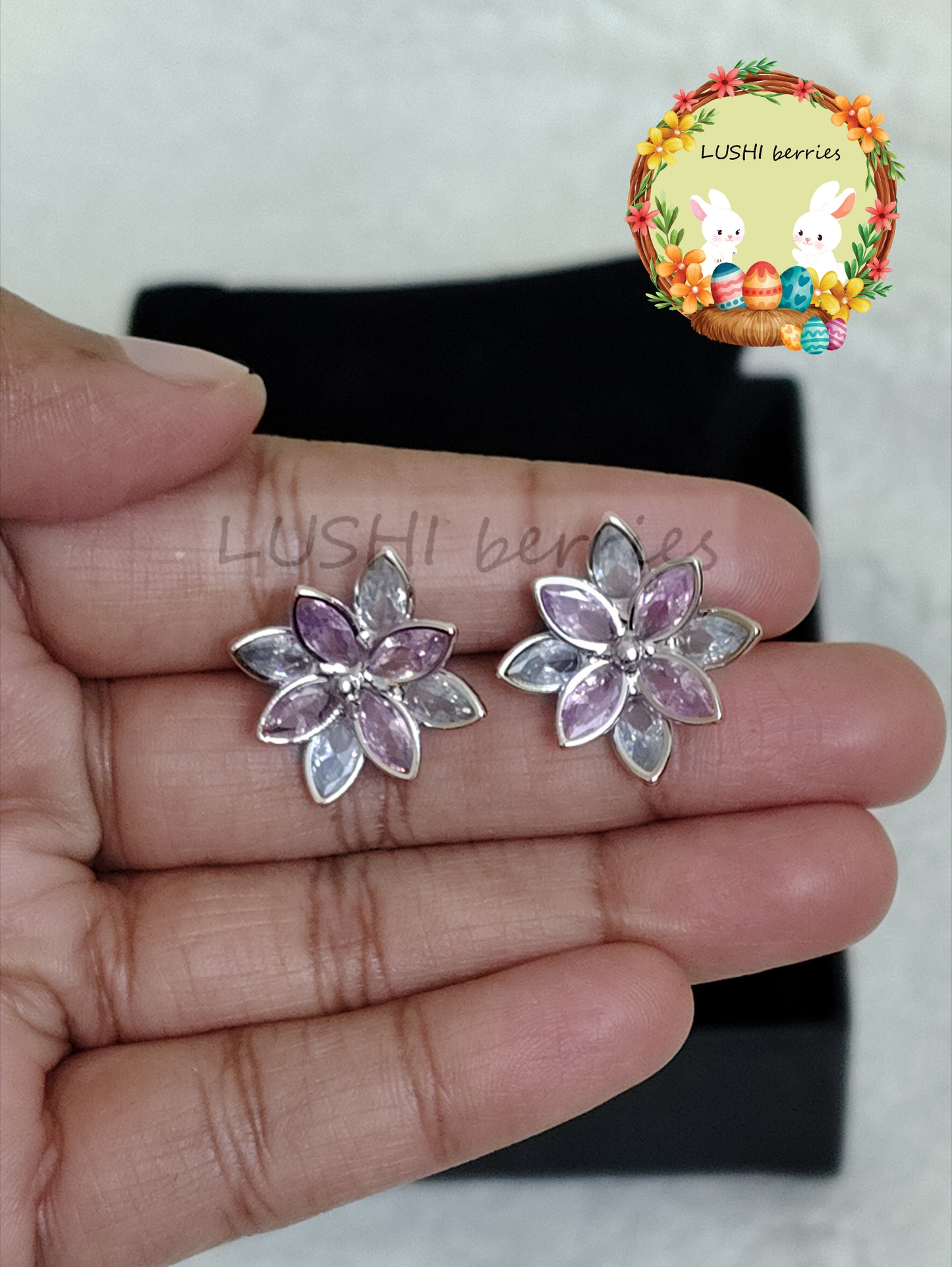 37_2 Color combination studs with different color options