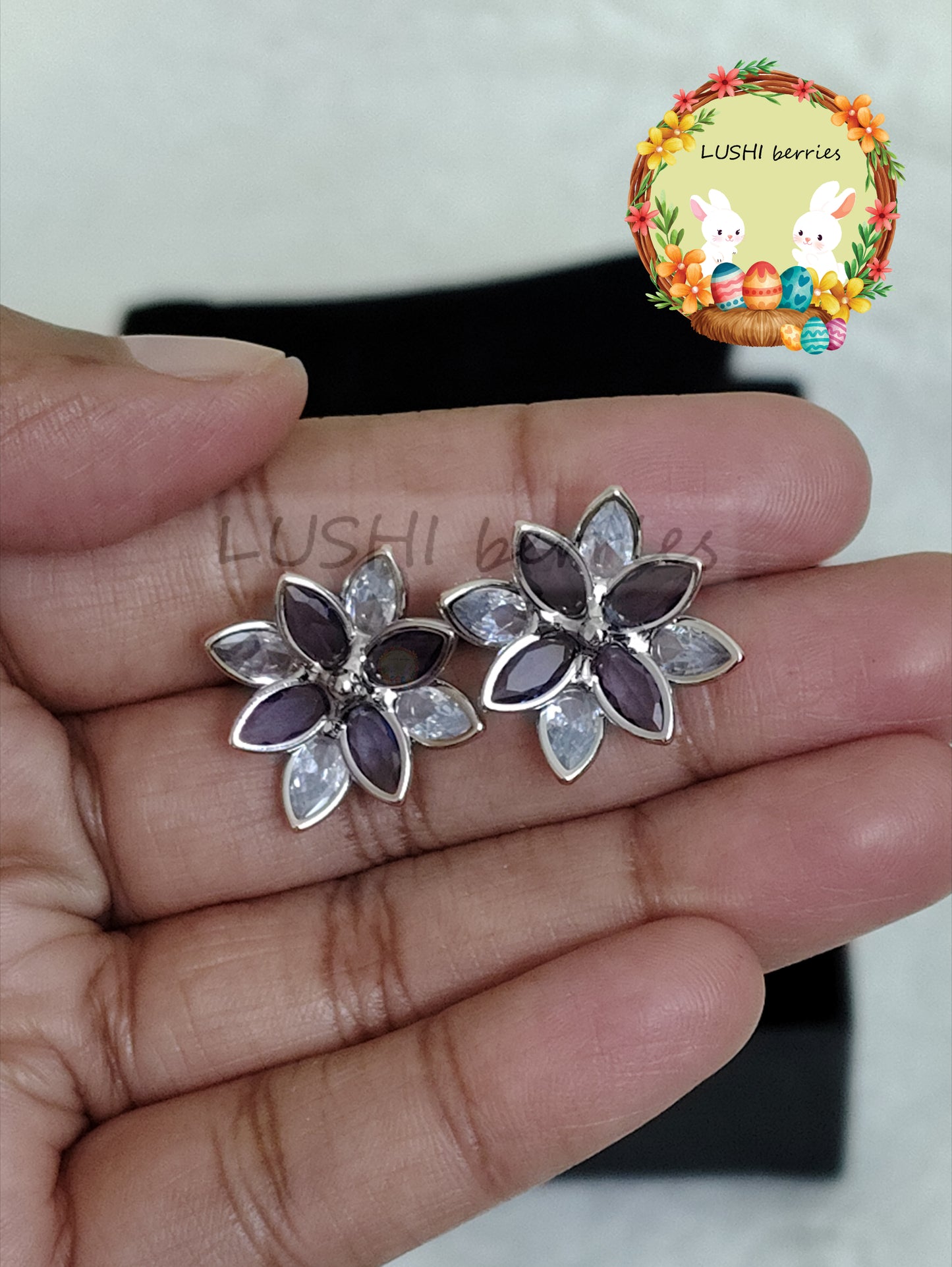 37_2 Color combination studs with different color options
