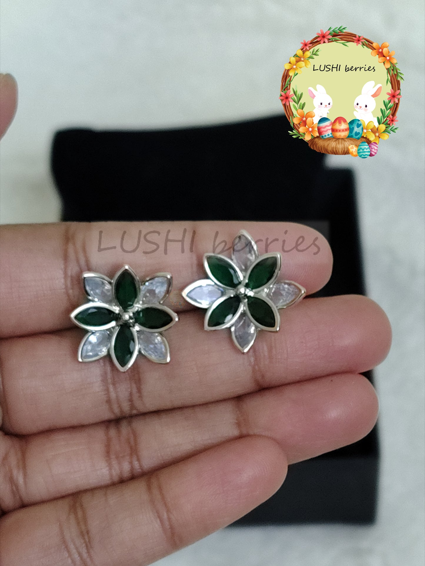 37_2 Color combination studs with different color options