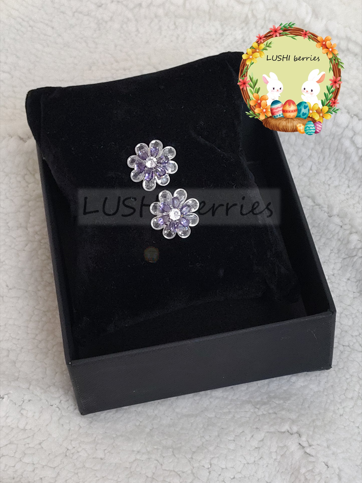 38_2 Color combination Flower studs with different color options