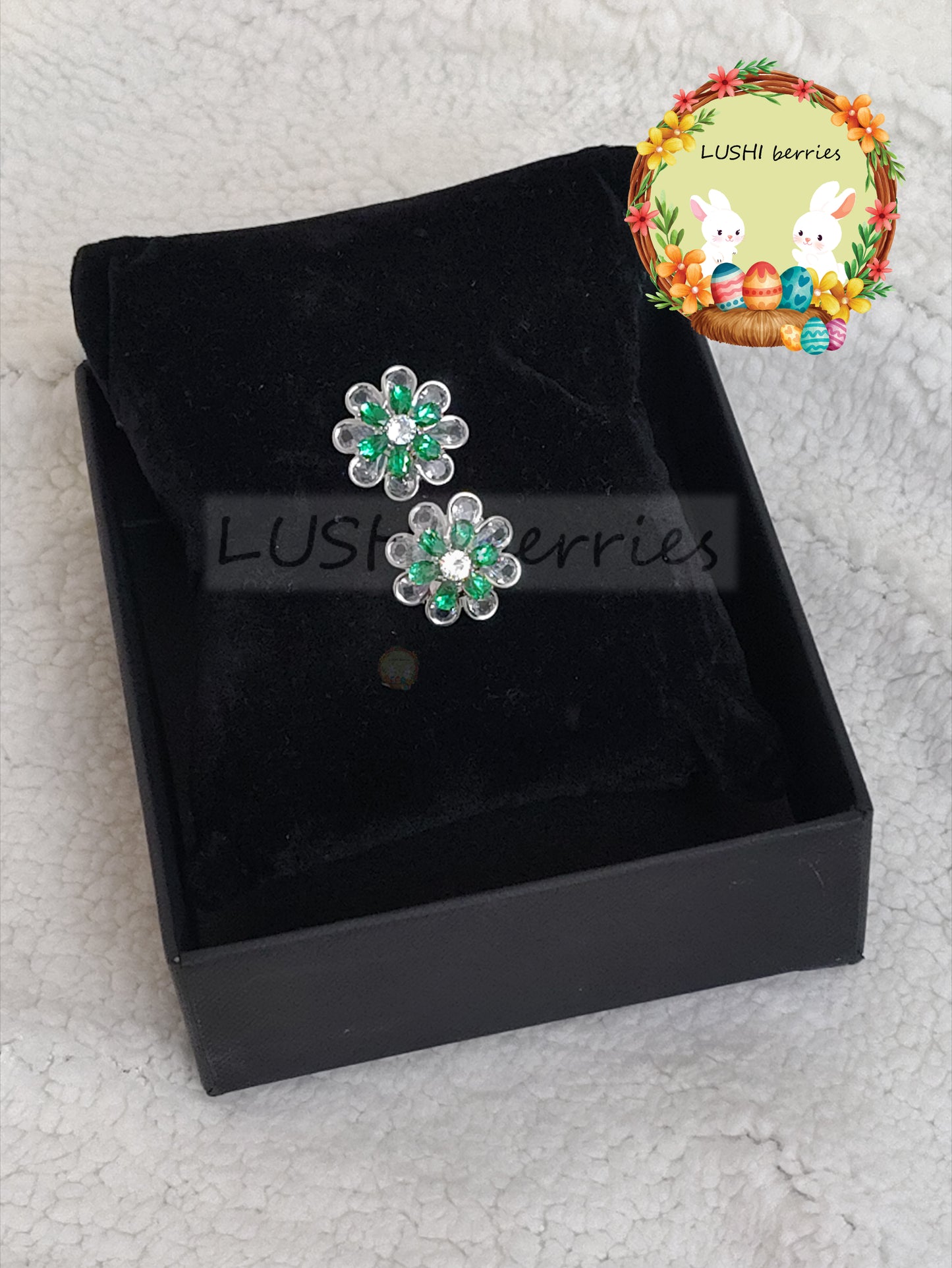 38_2 Color combination Flower studs with different color options