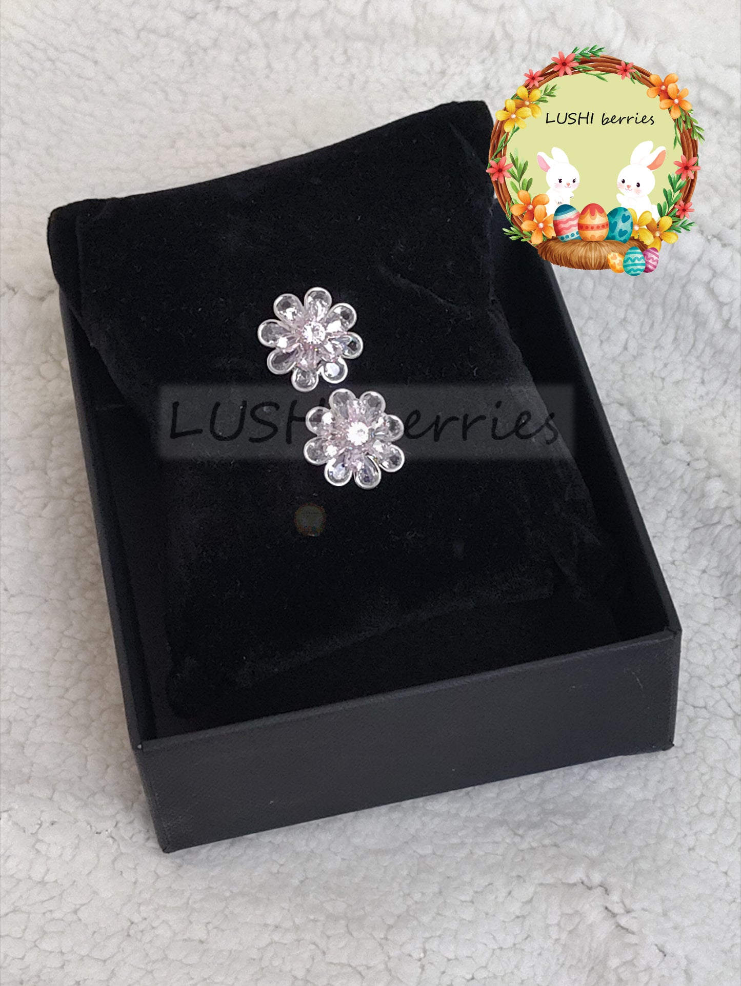 38_2 Color combination Flower studs with different color options
