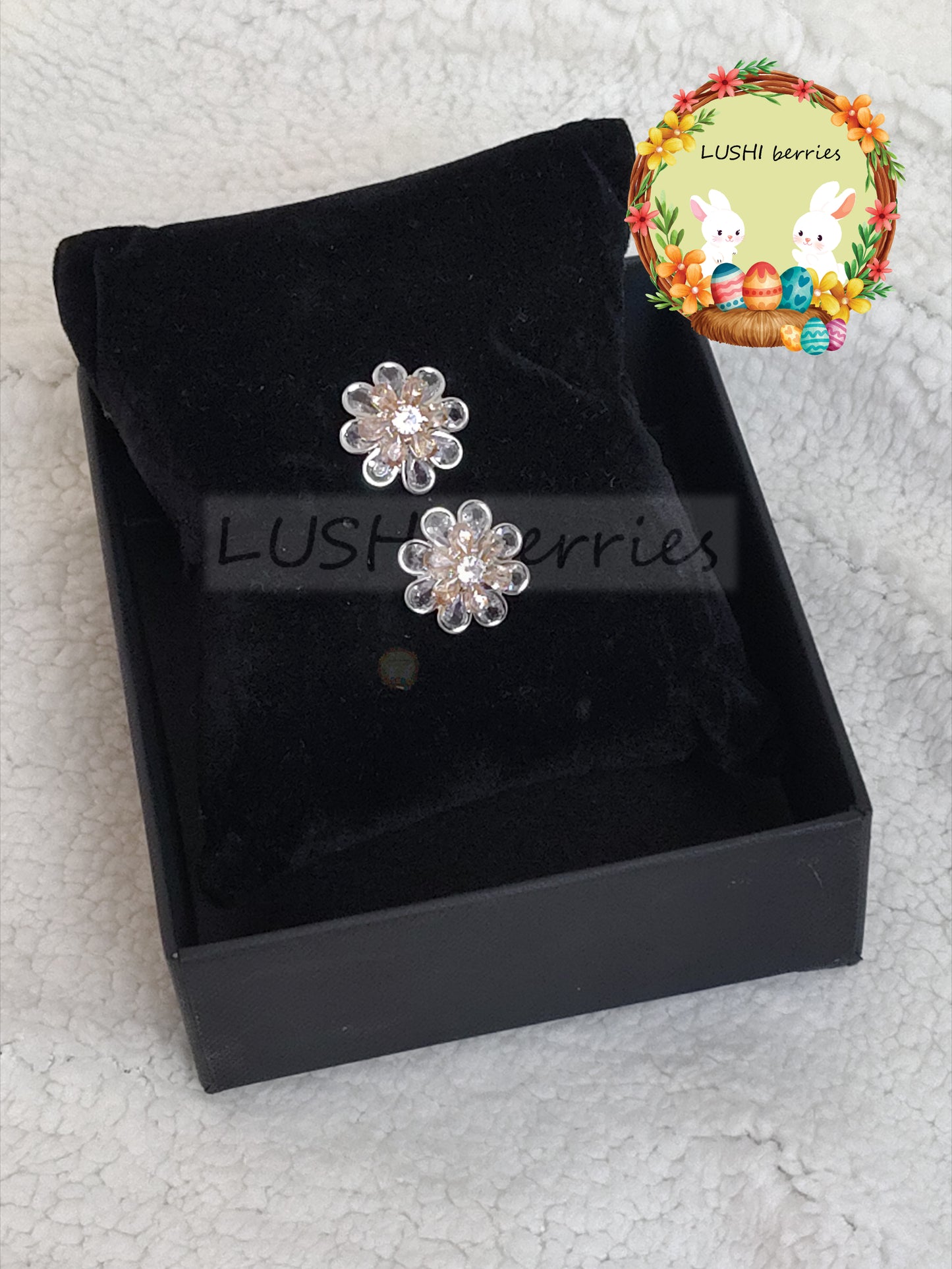 38_2 Color combination Flower studs with different color options