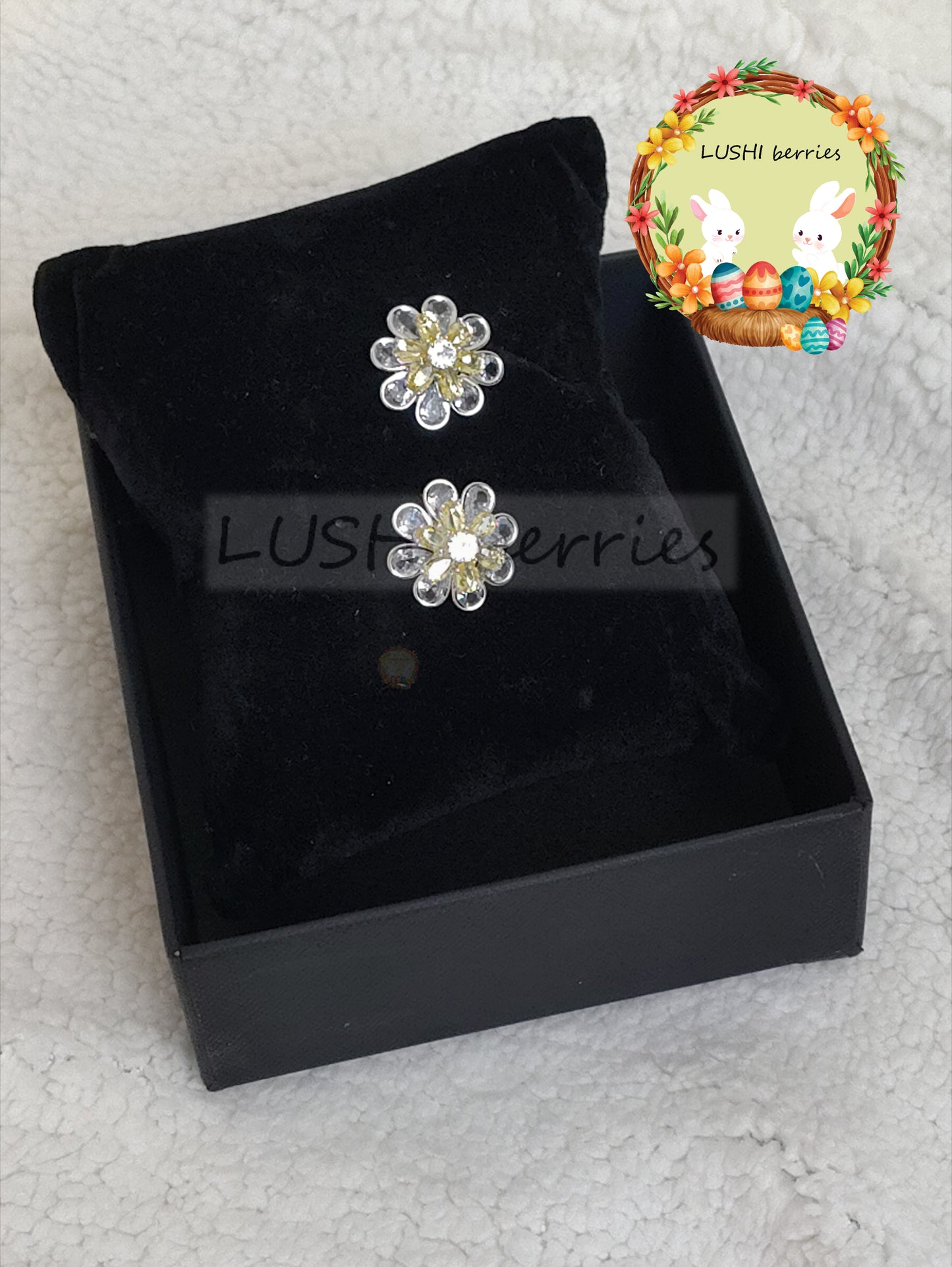 38_2 Color combination Flower studs with different color options