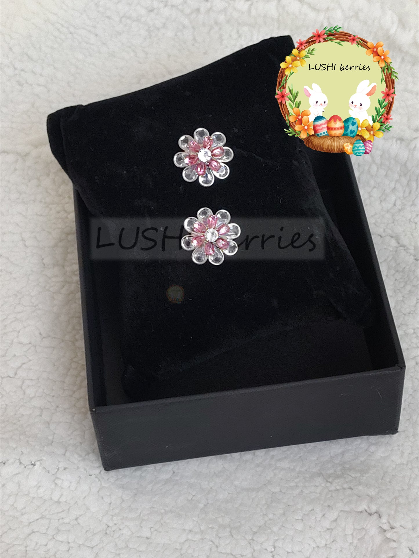 38_2 Color combination Flower studs with different color options
