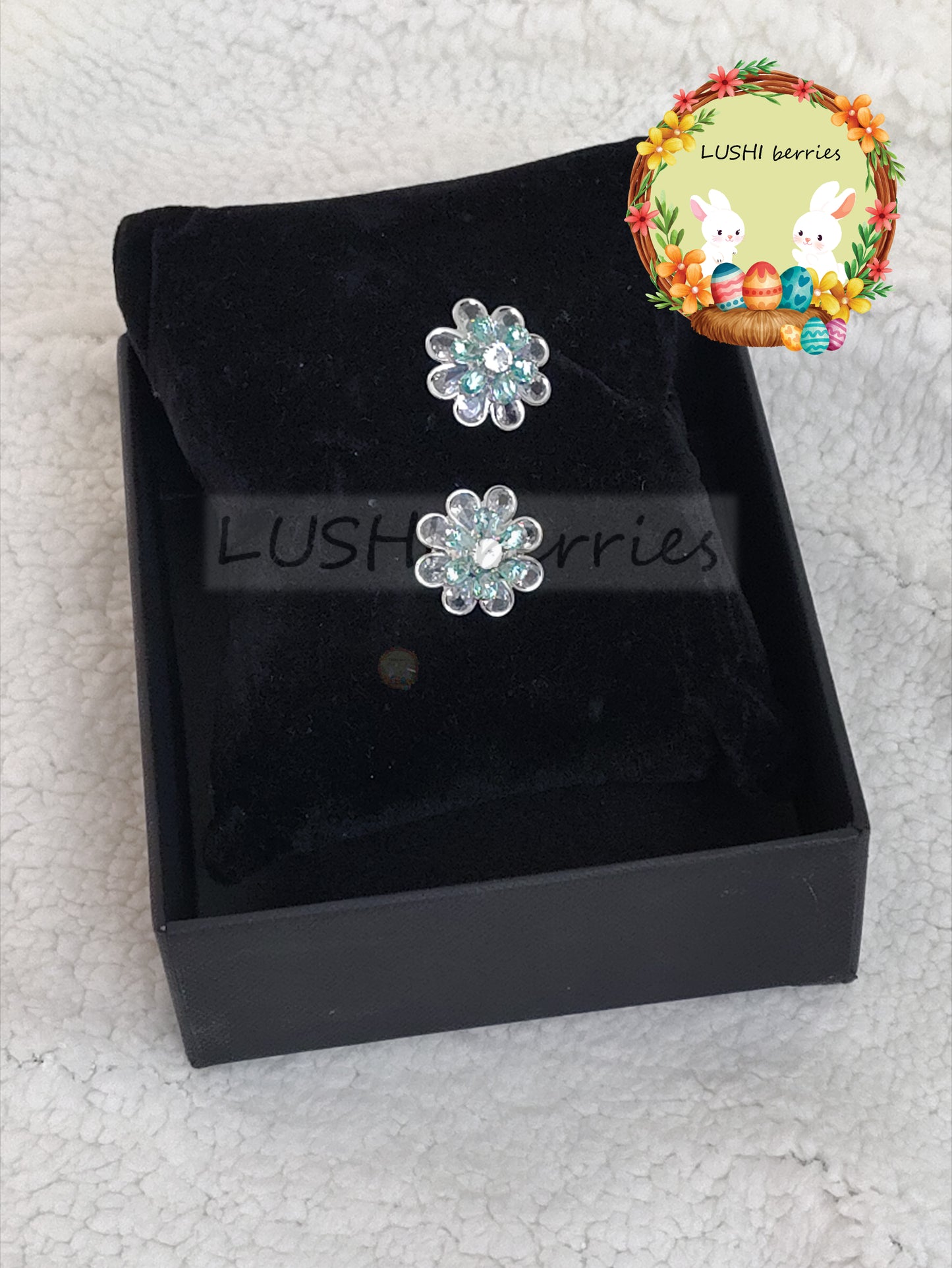 38_2 Color combination Flower studs with different color options