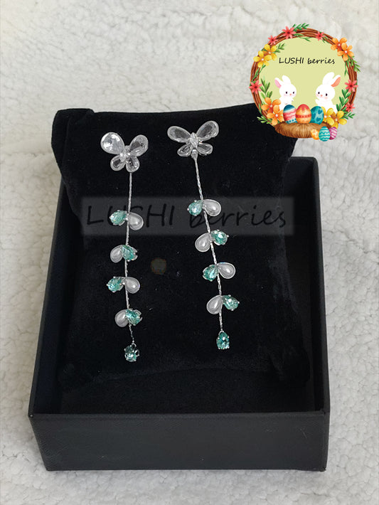 40_Party wear hanging earring with different color options