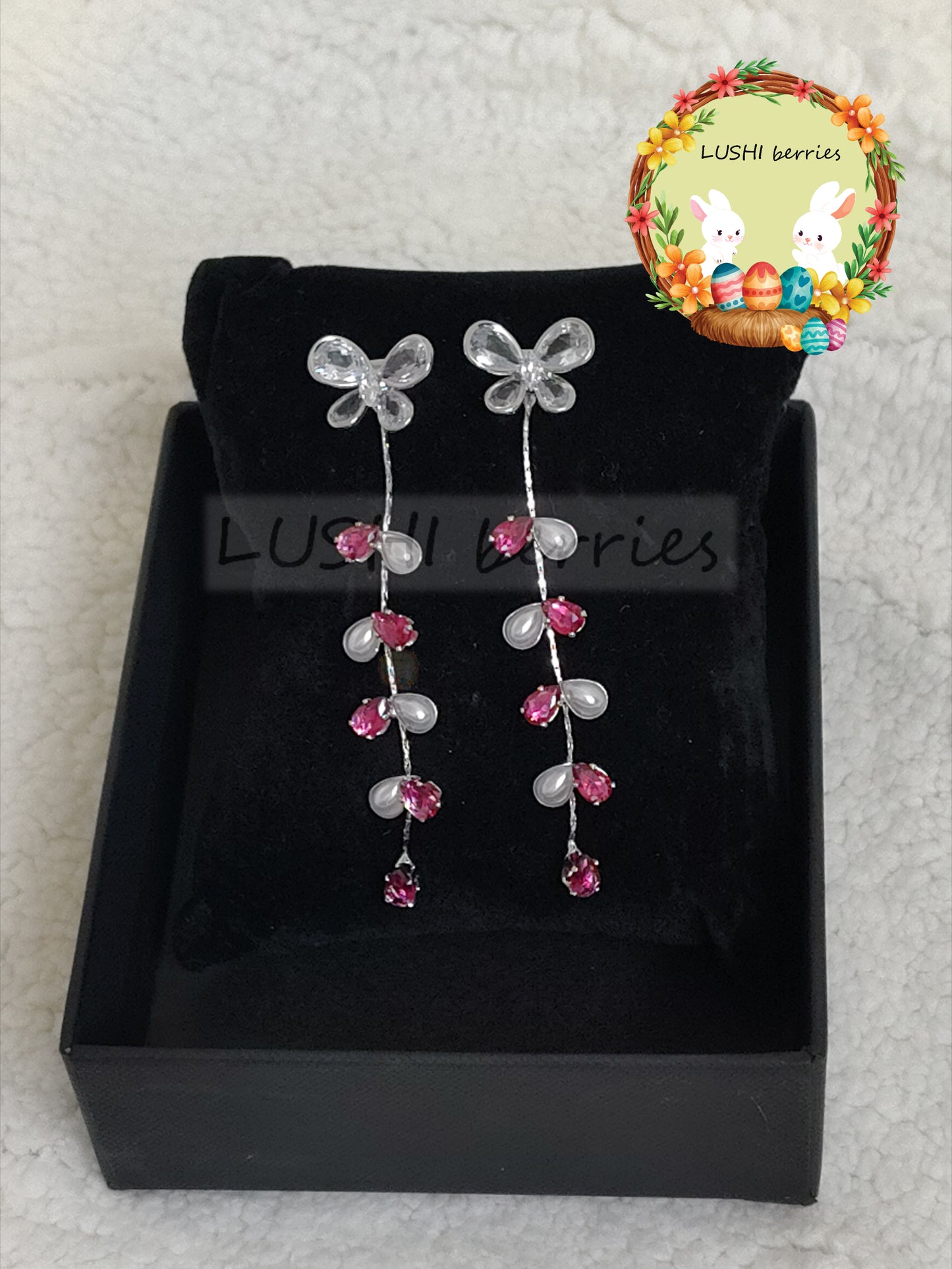40_Party wear hanging earring with different color options