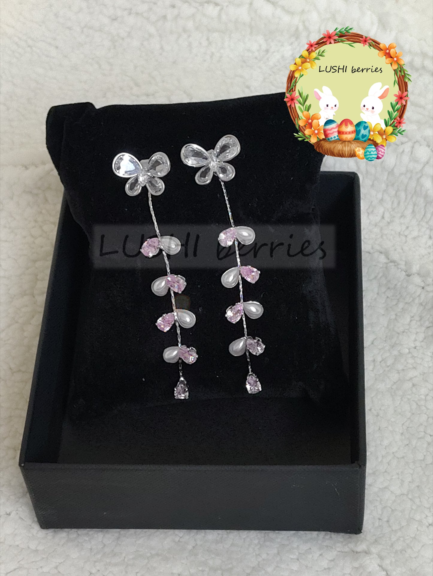 40_Party wear hanging earring with different color options