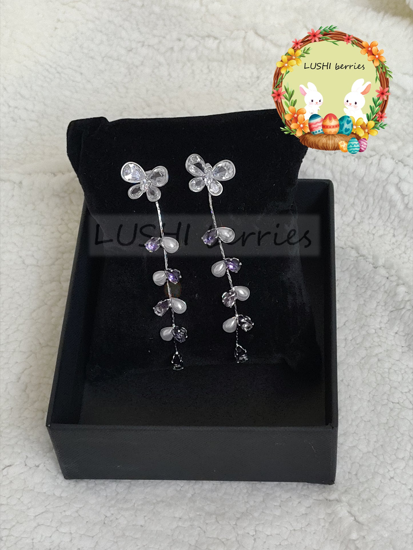 40_Party wear hanging earring with different color options
