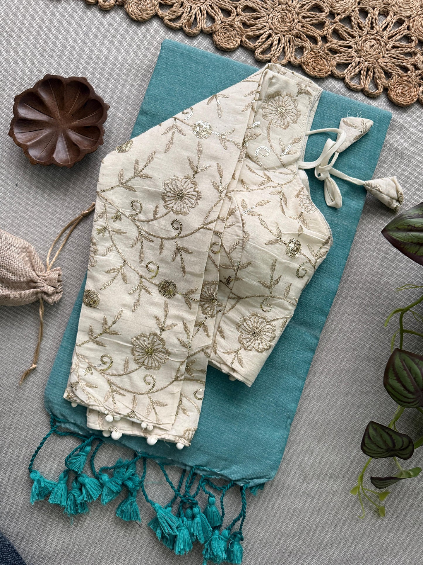13_NEW Handloom Khadi  COTTON Saree