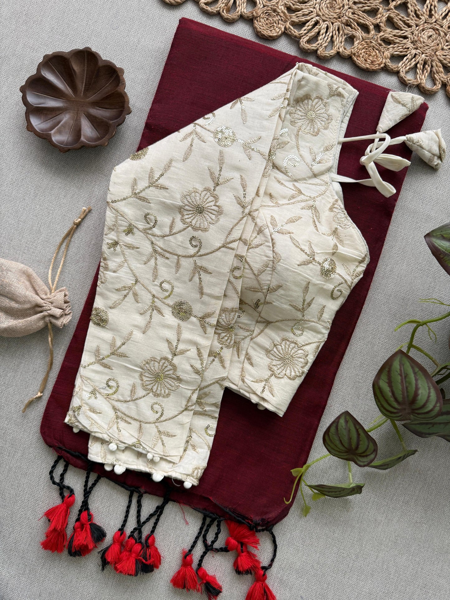 13_NEW Handloom Khadi  COTTON Saree