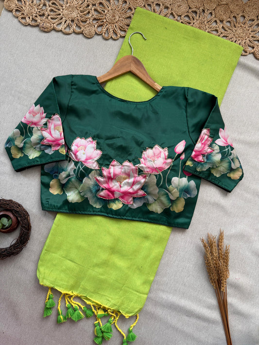 14_ NEW Handloom Khadi  COTTON Saree