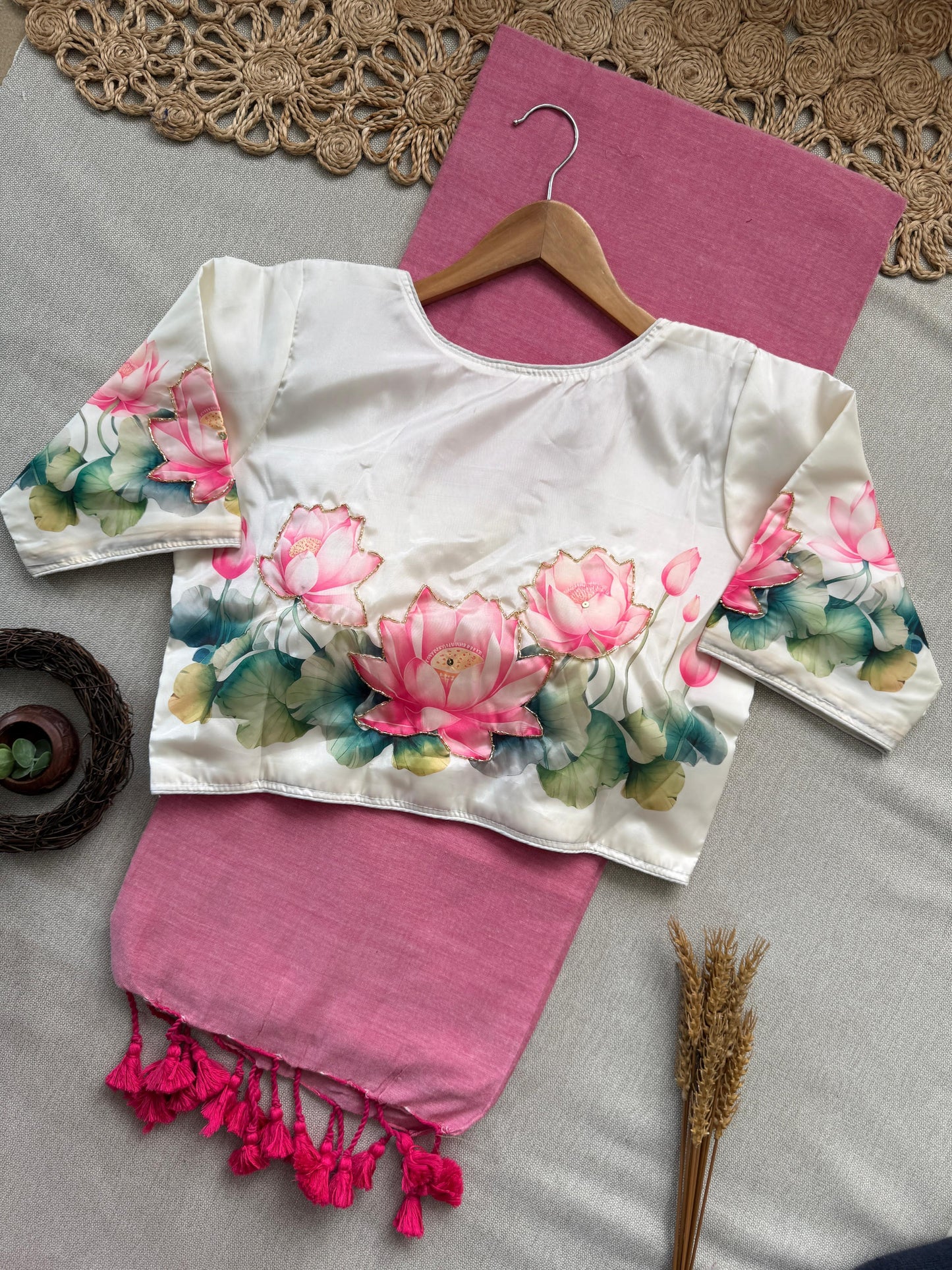 14_ NEW Handloom Khadi  COTTON Saree