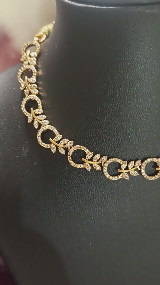 18_Premium Party wear White Stone Necklace