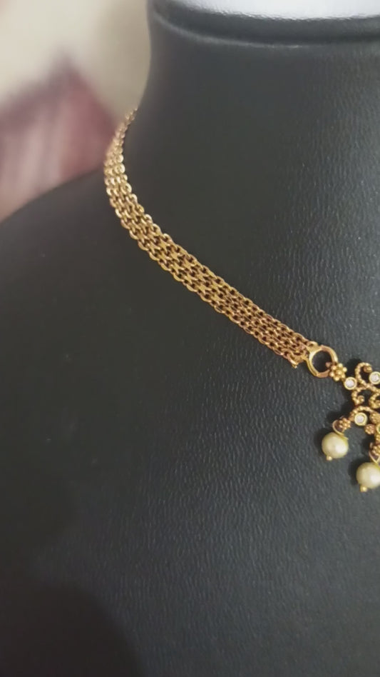1_Premium Short Gold look-alike Necklace