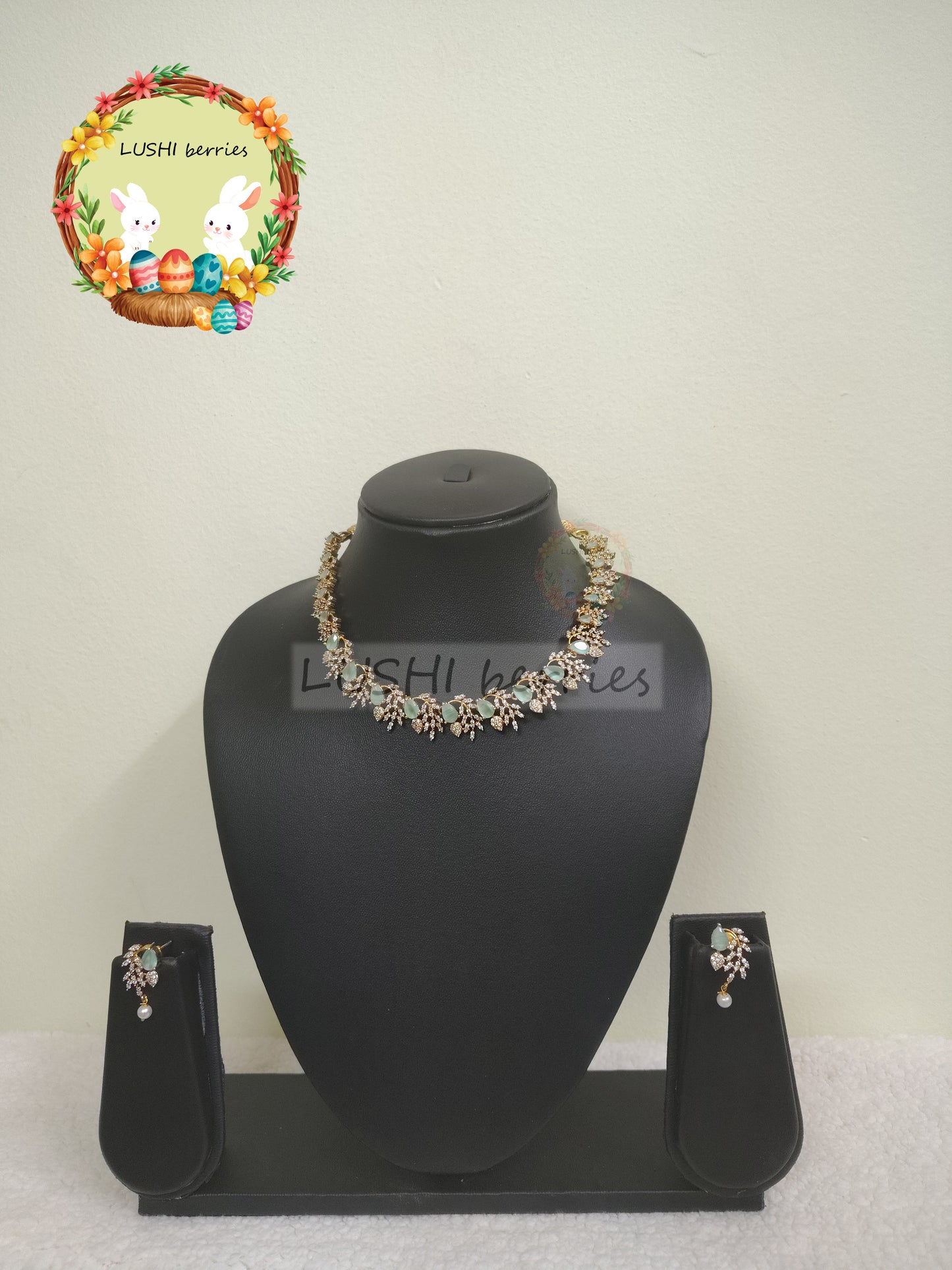 10_Premium Party Wear Crystal stone Necklace