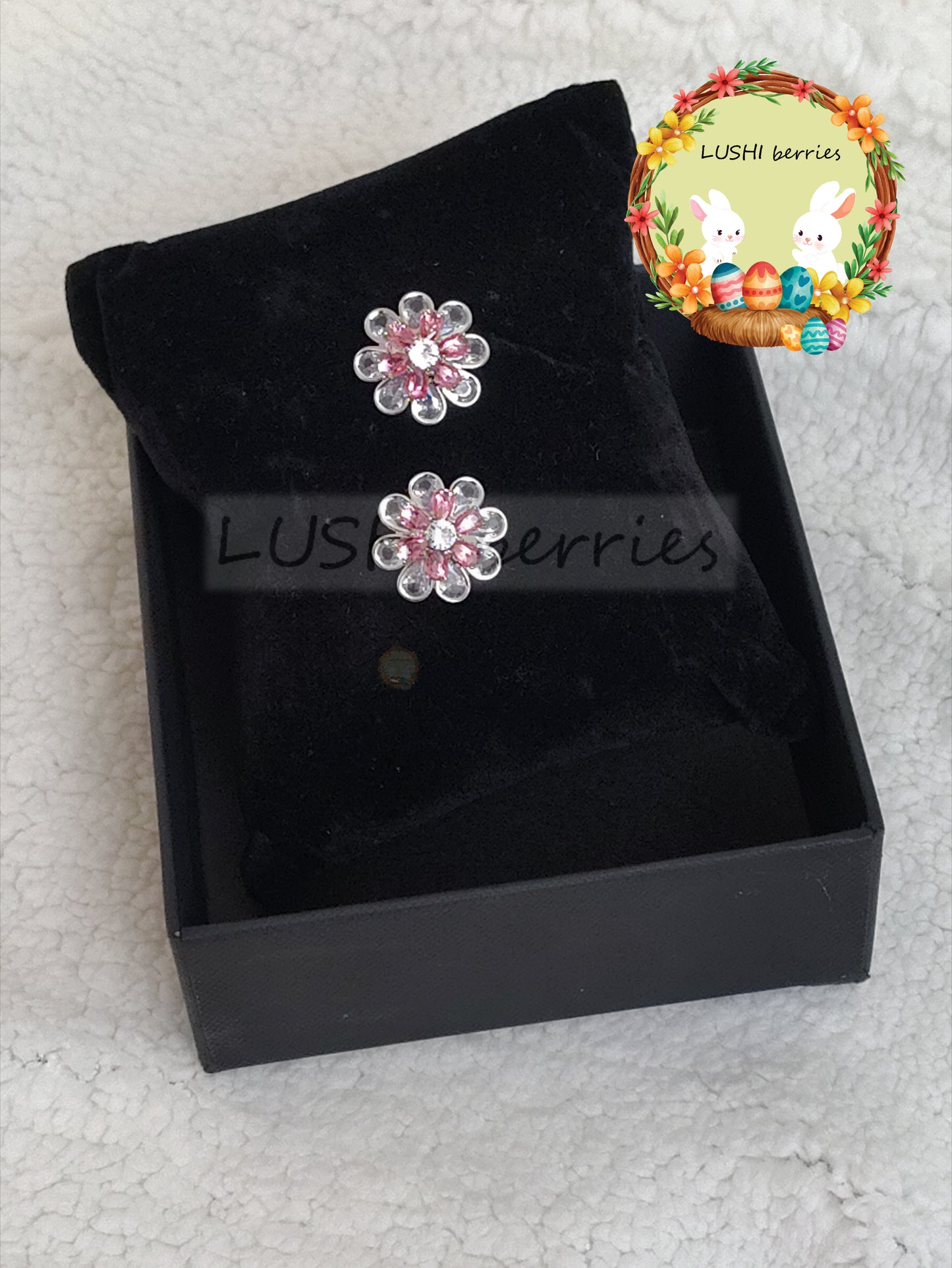38_2 Color combination Flower studs with different color options