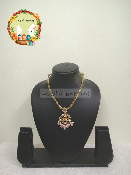 6_Premium Pendant Necklace with Beads ( without Earrings)