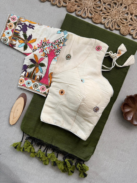 7_NEW Handloom Khadi  COTTON Saree_Variant 1