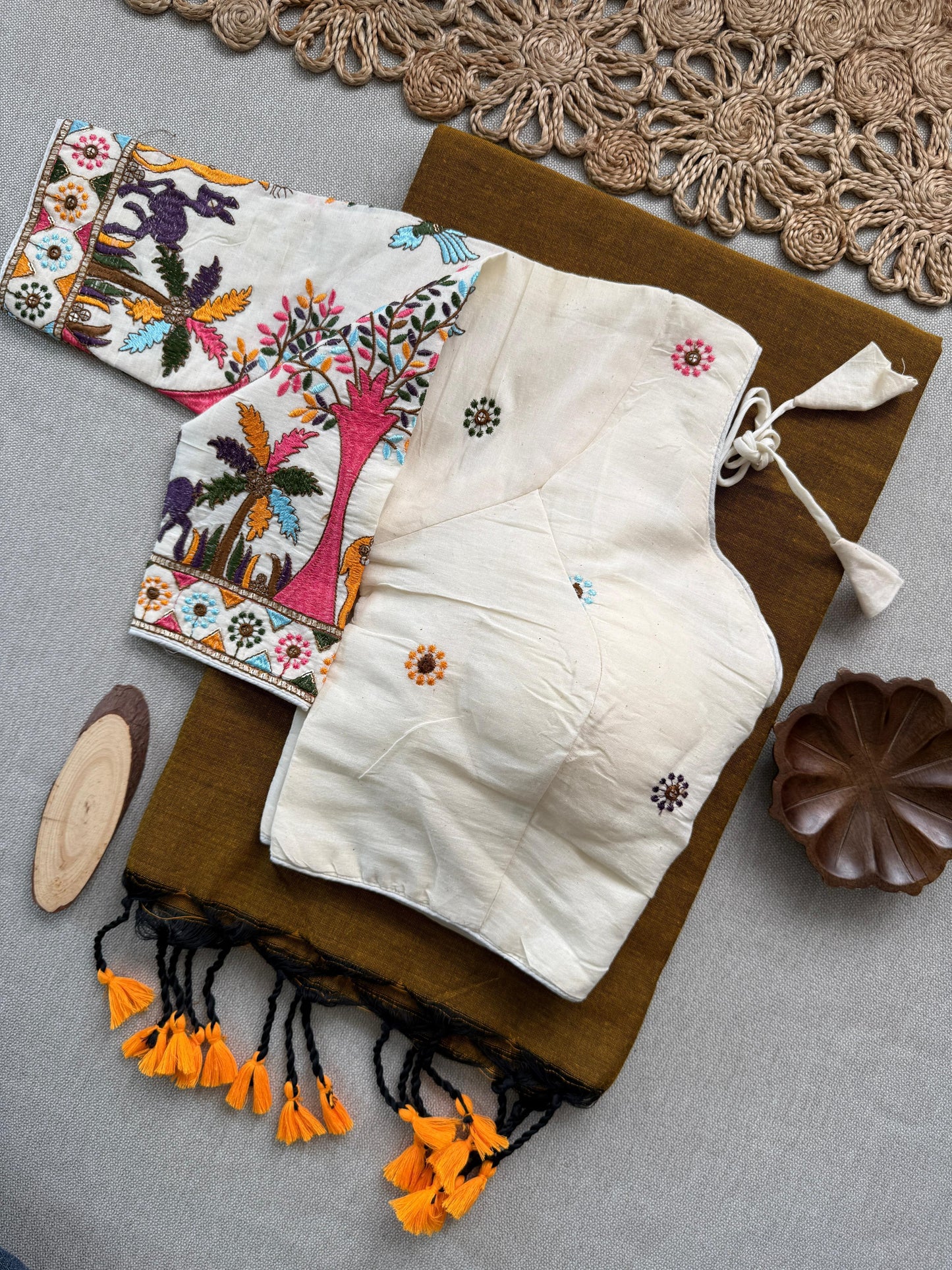 7_NEW Handloom Khadi  COTTON Saree_Variant 1