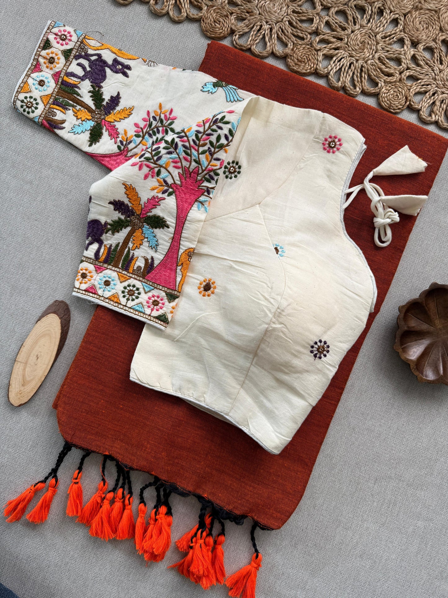 7_NEW Handloom Khadi  COTTON Saree_Variant 1