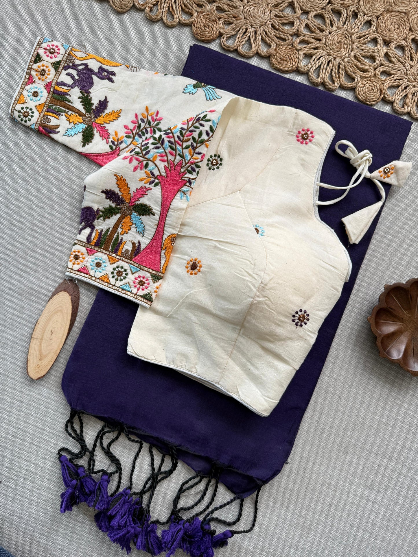 7_NEW Handloom Khadi  COTTON Saree_Variant 1