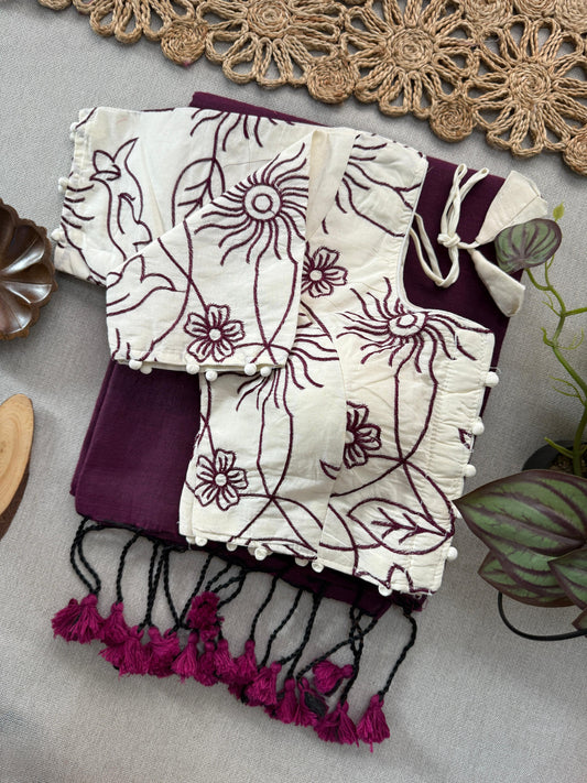 8_NEW Handloom Khadi  COTTON Saree_Variant 2