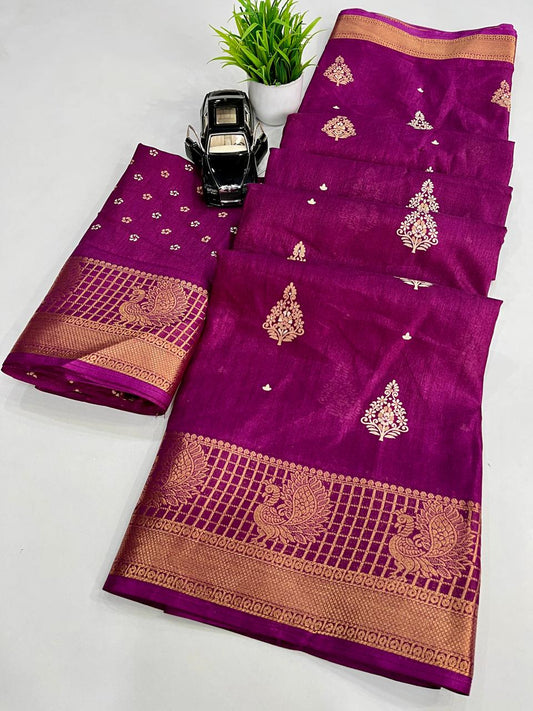10_Soft dola fabric with jecard border