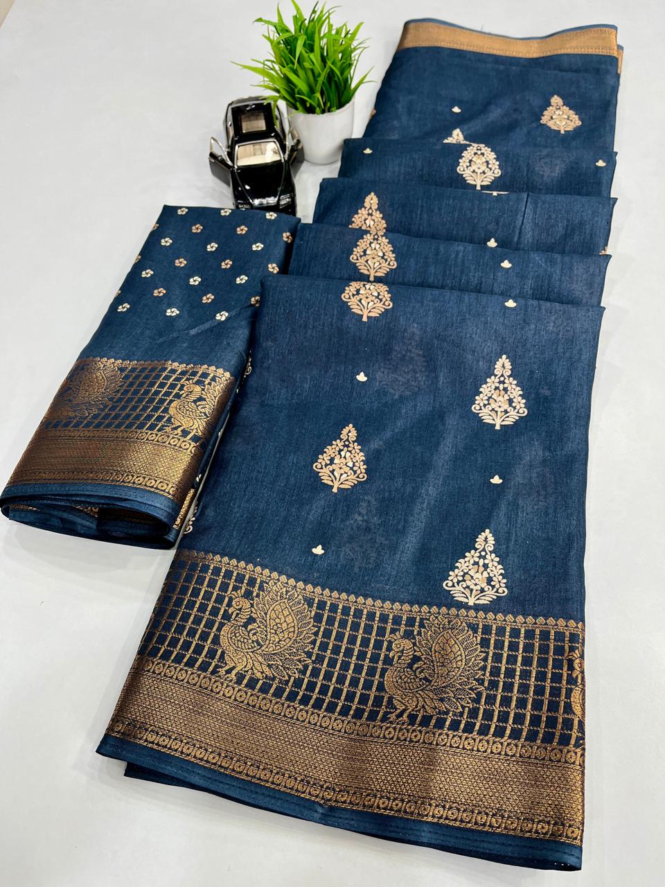 10_Soft dola fabric with jecard border