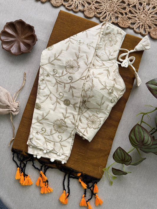 13_NEW Handloom Khadi  COTTON Saree