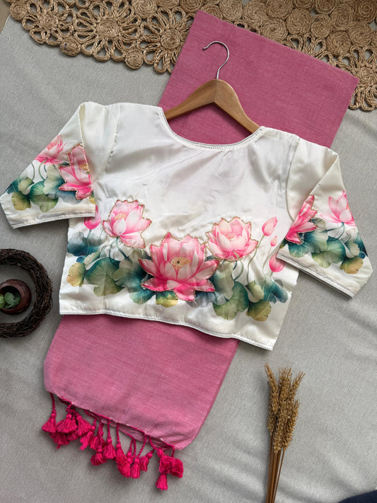 14_ NEW Handloom Khadi  COTTON Saree