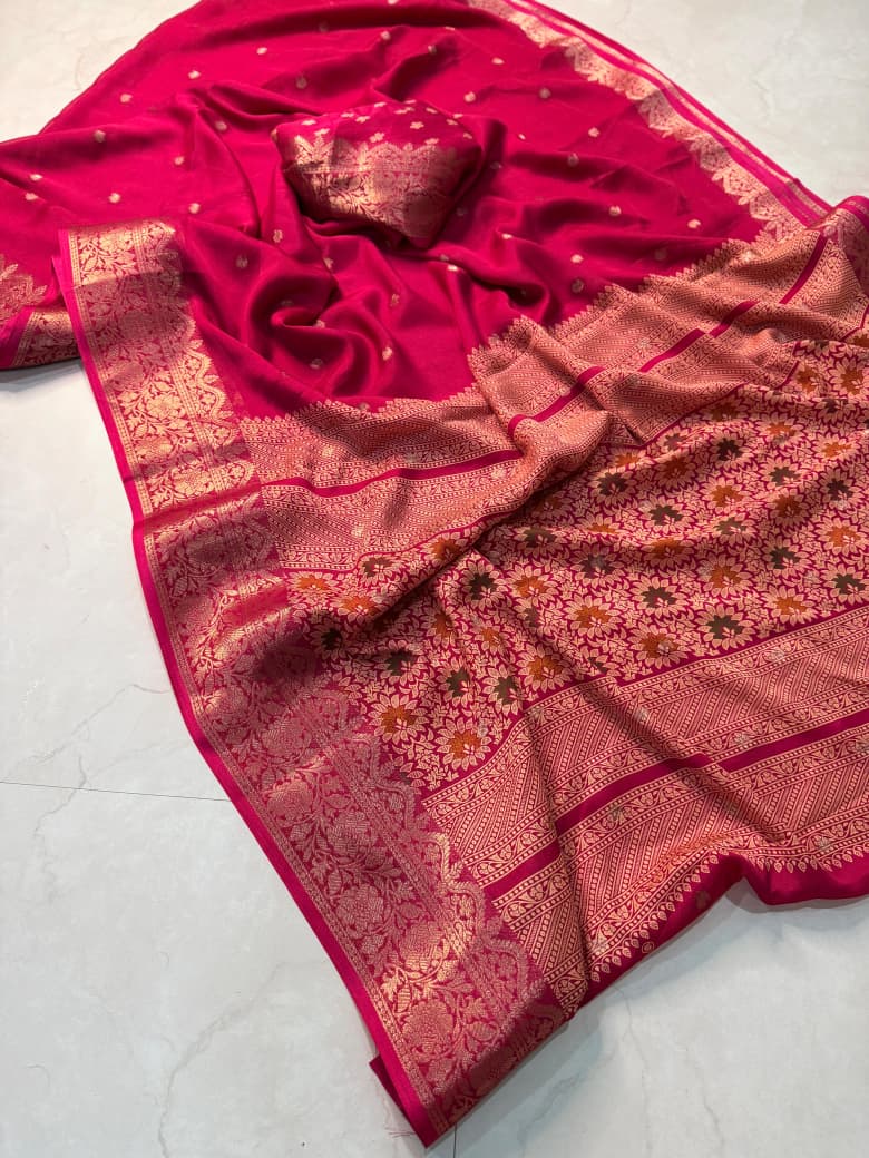 16_PREMIUM CREAP SILK  SOFT SMOOTH SILK CREAP MATRIALS