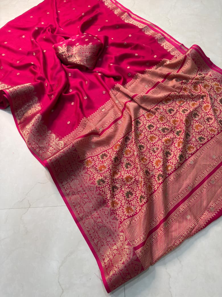 16_PREMIUM CREAP SILK  SOFT SMOOTH SILK CREAP MATRIALS