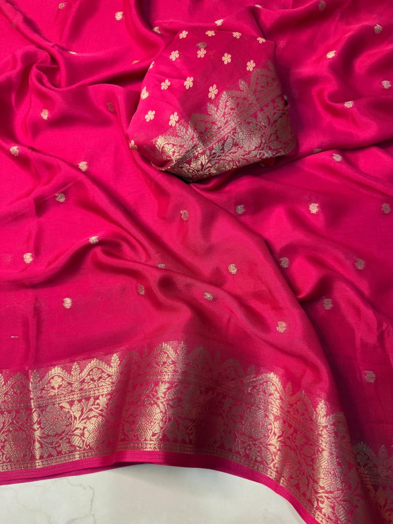 16_PREMIUM CREAP SILK  SOFT SMOOTH SILK CREAP MATRIALS