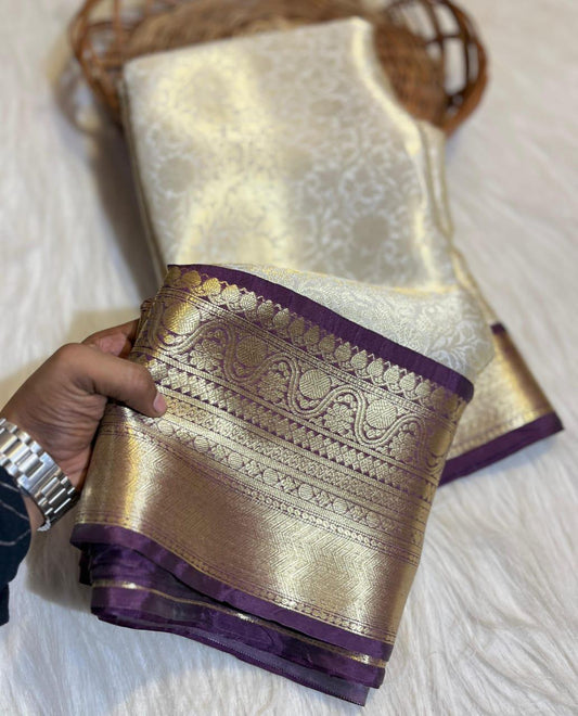 21_Banarsi semi katan silk soft saree _ 2
