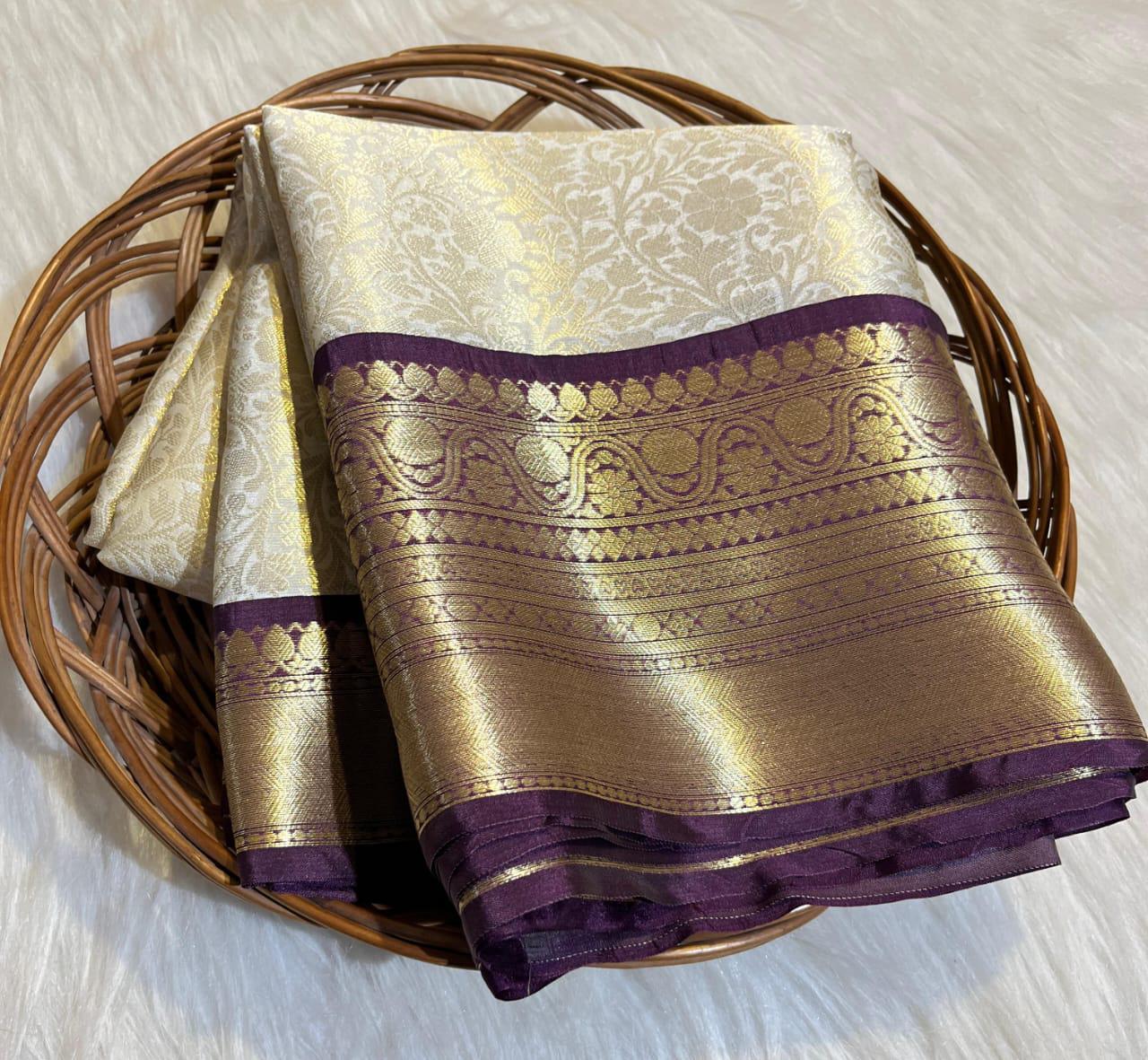 21_Banarsi semi katan silk soft saree _ 2
