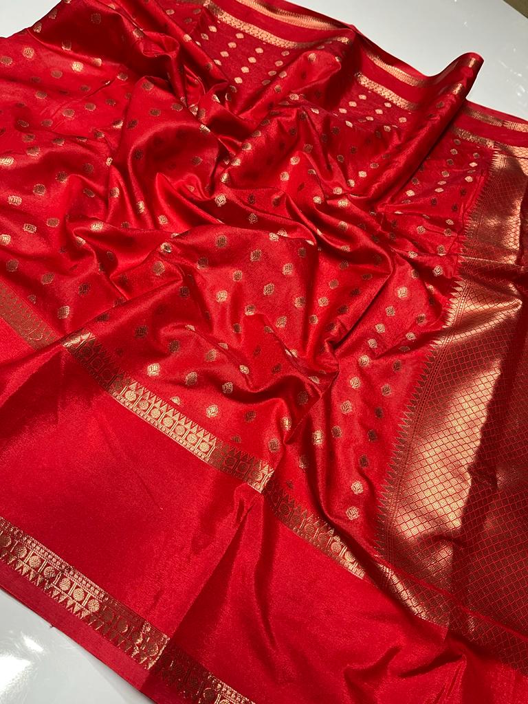 22_Banarasi warm silk soft fab saree