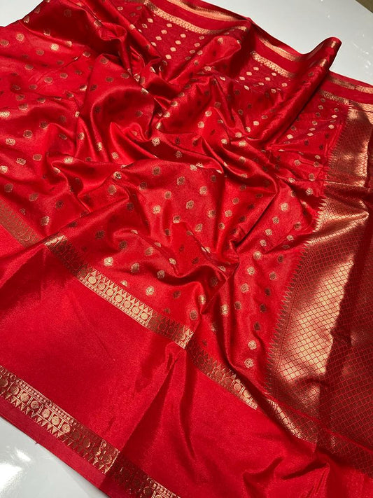 22_Banarasi warm silk soft fab saree