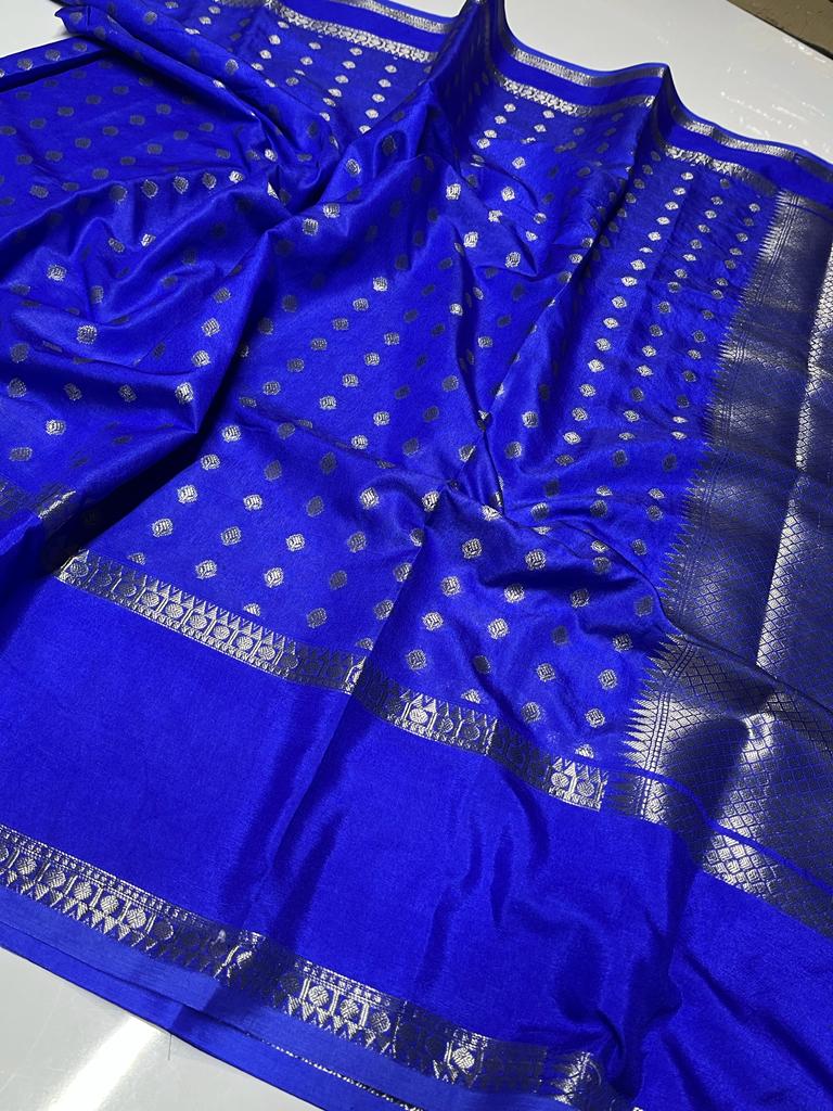22_Banarasi warm silk soft fab saree