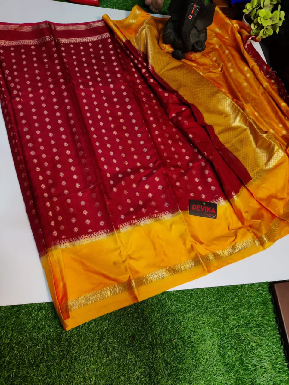 22_Banarasi warm silk soft fab saree