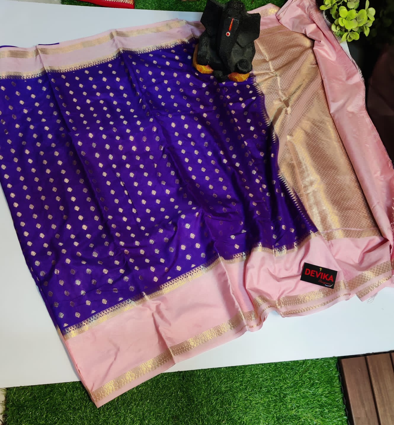 22_Banarasi warm silk soft fab saree