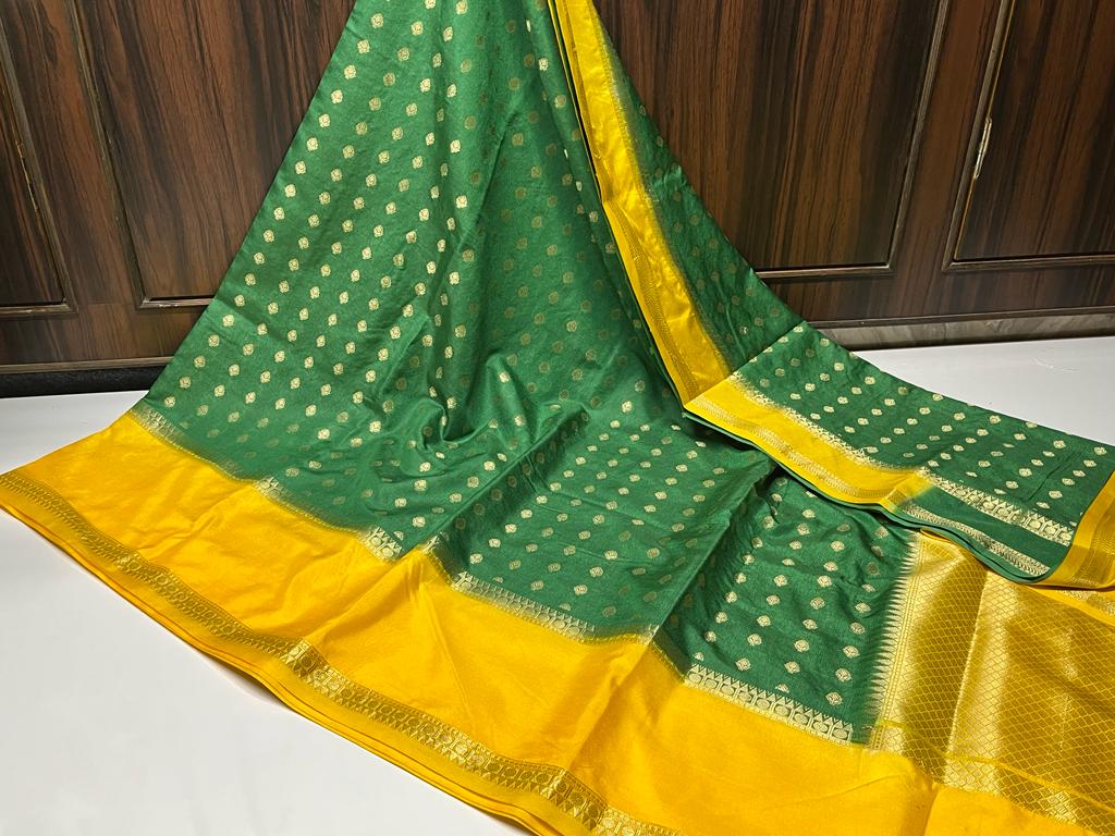 22_Banarasi warm silk soft fab saree
