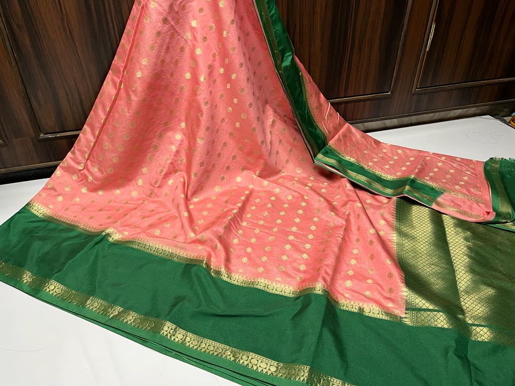 22_Banarasi warm silk soft fab saree