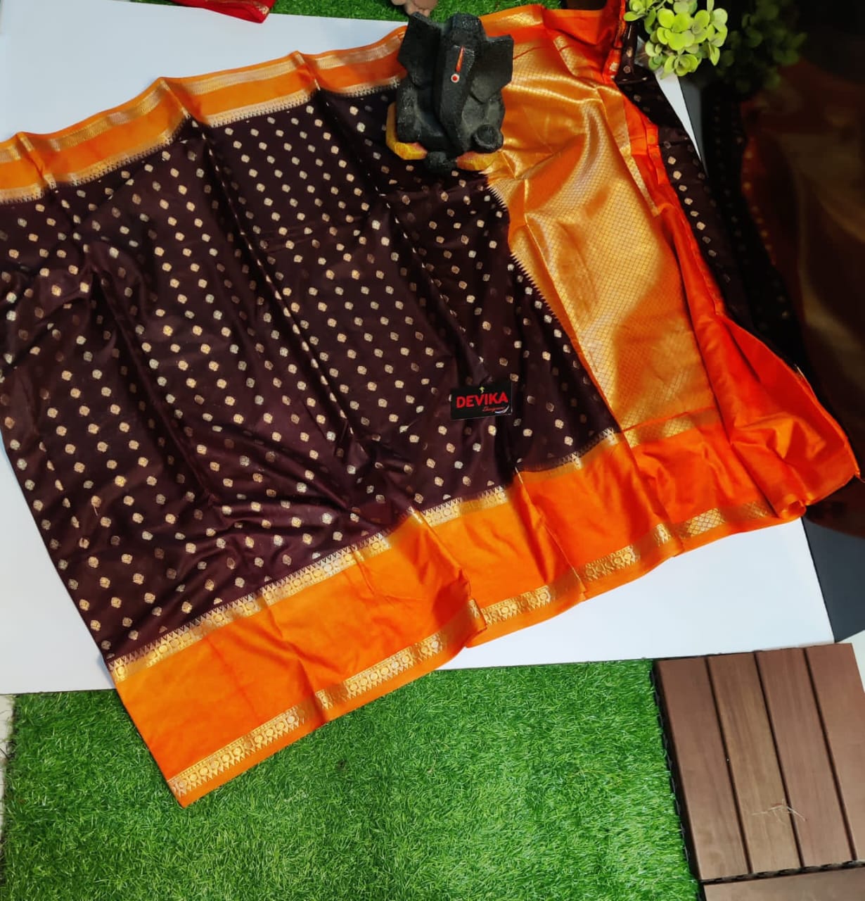 22_Banarasi warm silk soft fab saree
