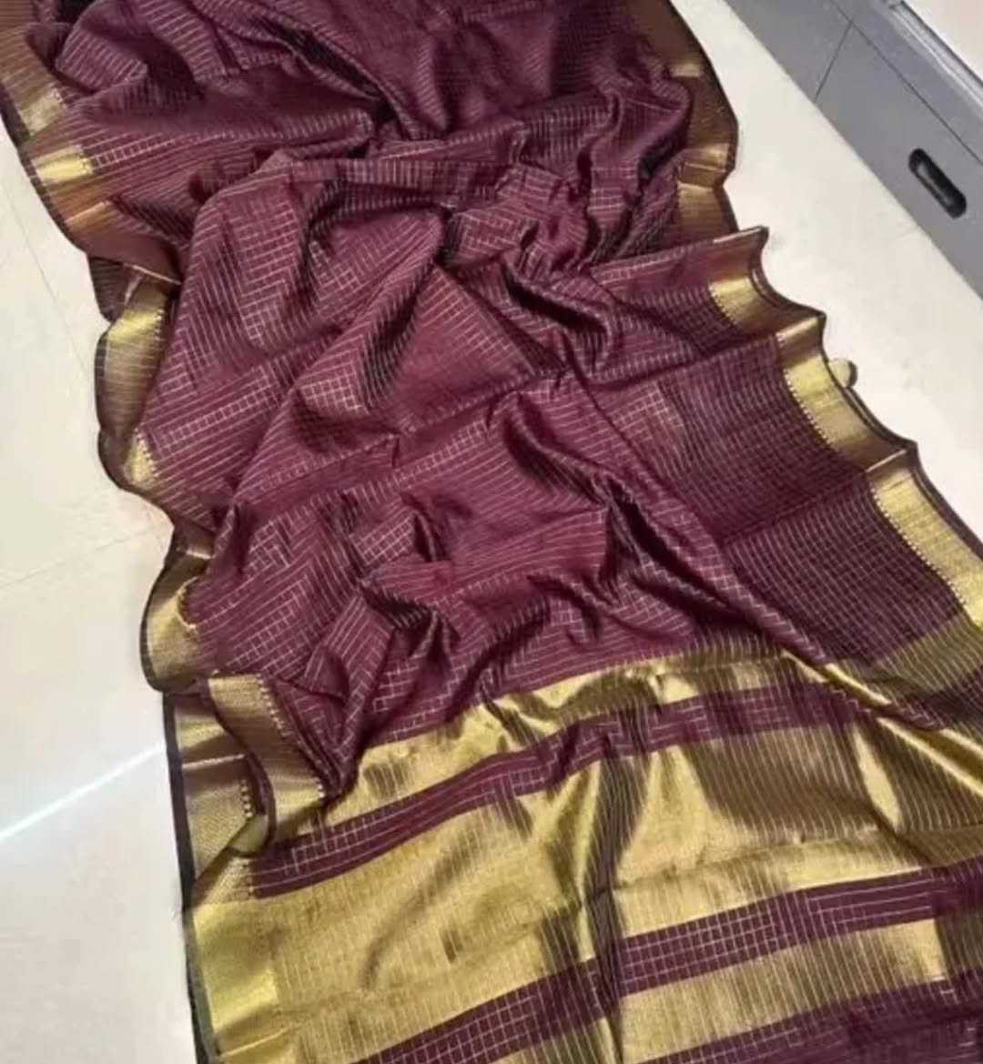 27_Banarsi cotton silk soft saree