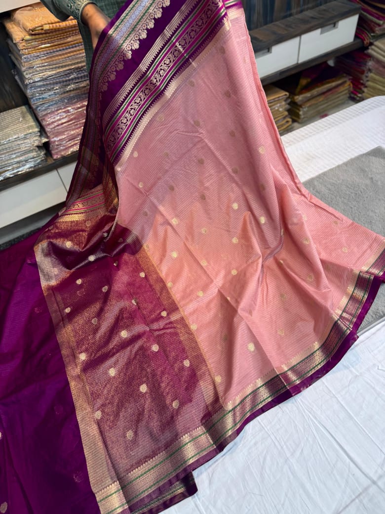 28_Banarsi double Dupion soft silk fabric