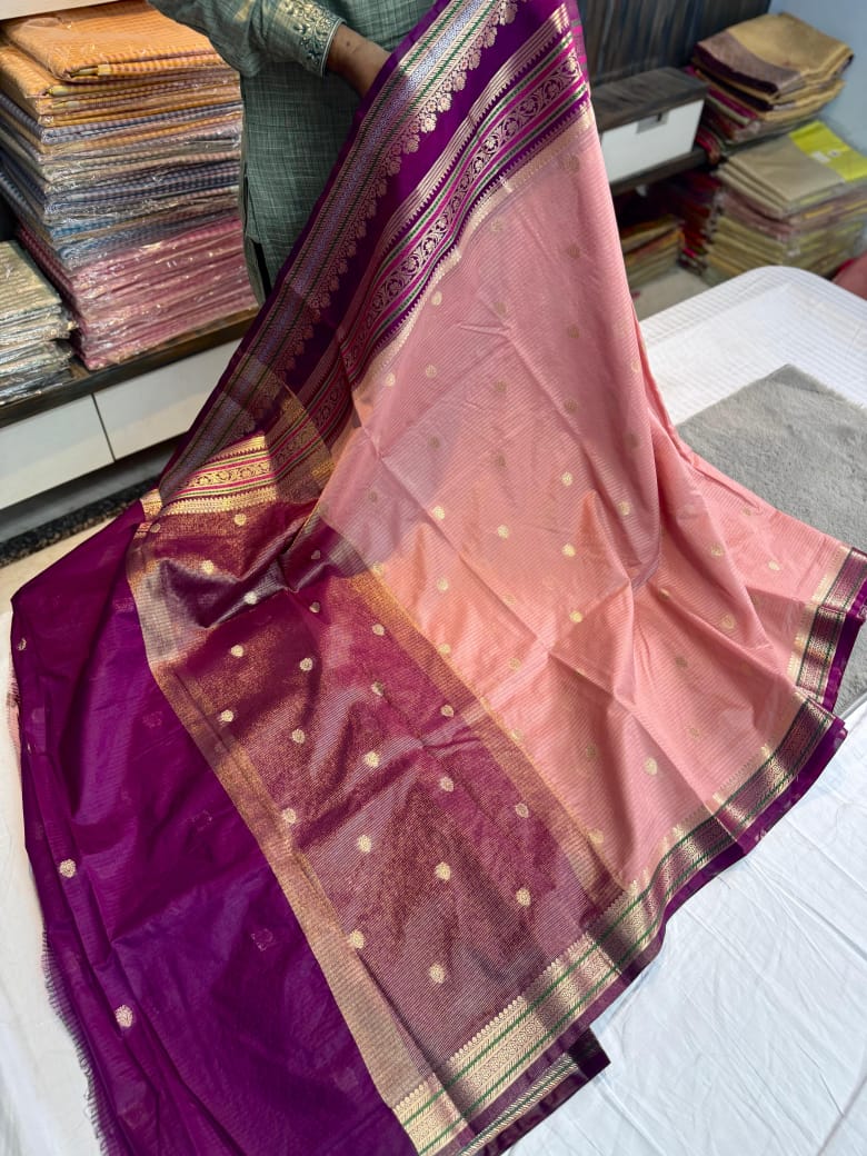 28_Banarsi double Dupion soft silk fabric