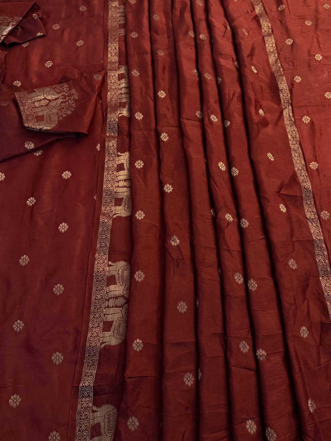 29_Pure Muslin Silk Saree With Running Blouse