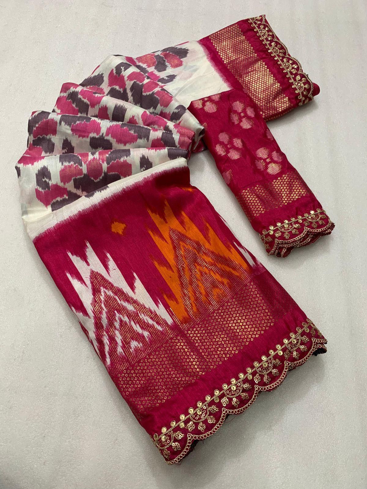31_Ikkat Design Silk Saree